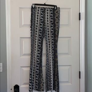 Boho Pattern Flair Leg Pants from Francesca’s